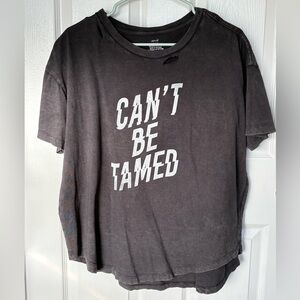 Aerie Black Graphic Tee - Can't Be Tamed